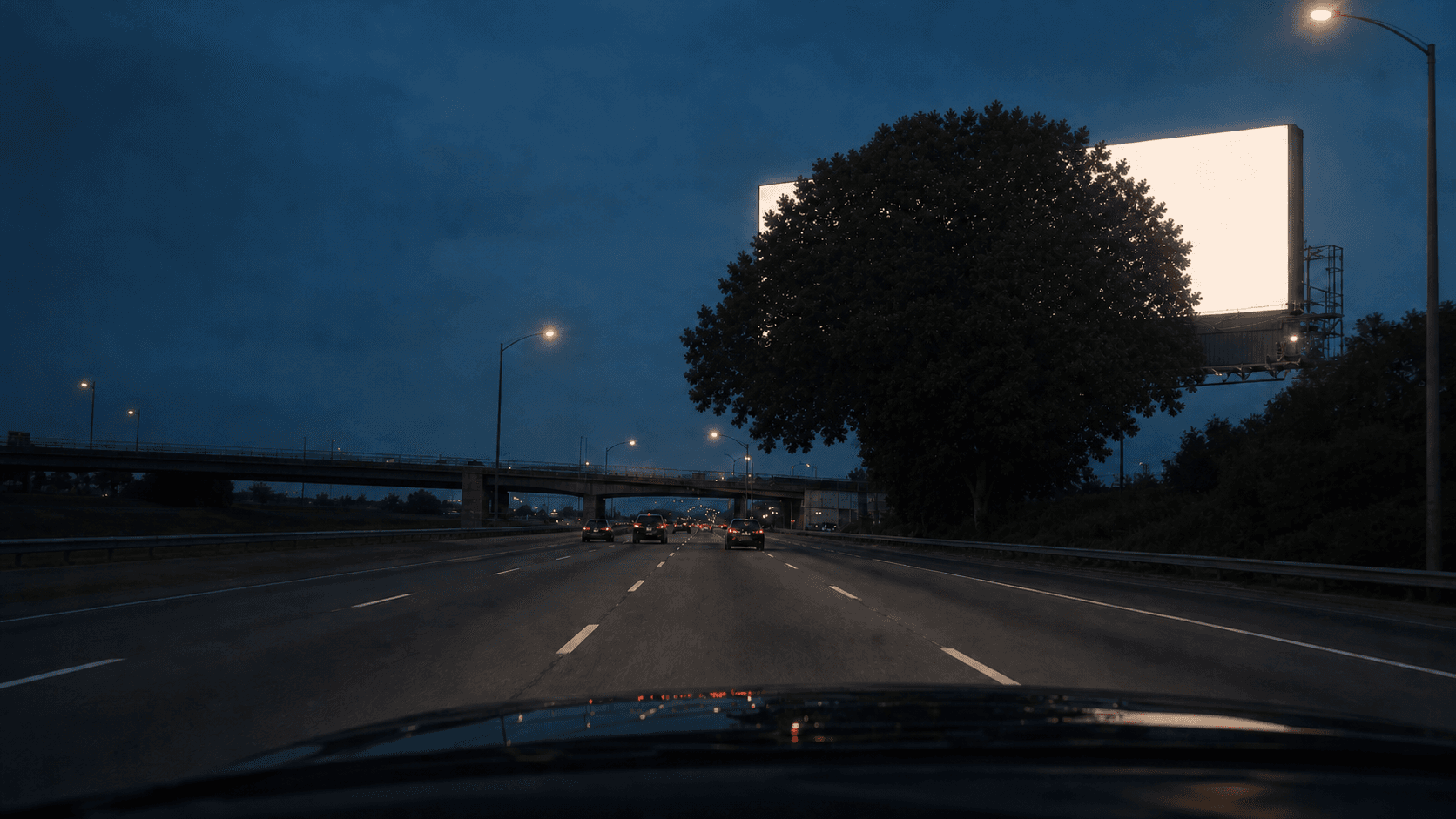Forecast driver sightline for the selected panel at campaign start